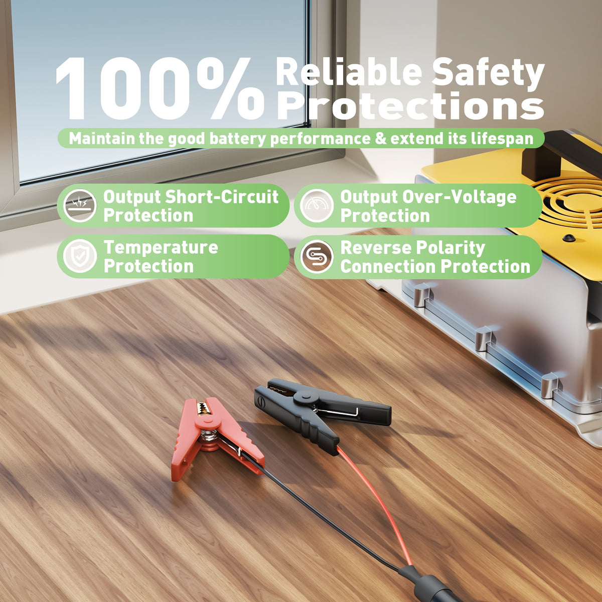 Caricabatterie LiFePO4 36V 18A 43.8V IP65 Impermeabile | Per Batterie Al Litio Per Carrelli Da Golf, Camper E Motori Pesca
