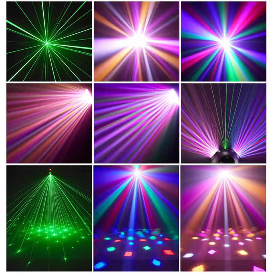 36W Mini-Discolichter, RGBW LED-Partybeleuchtung, Doppel-Moving-Head-Strahler, DMX512 DJ-Ausrüstung Stroboskop-Bühneneffekt für Nachtclub, Bar und