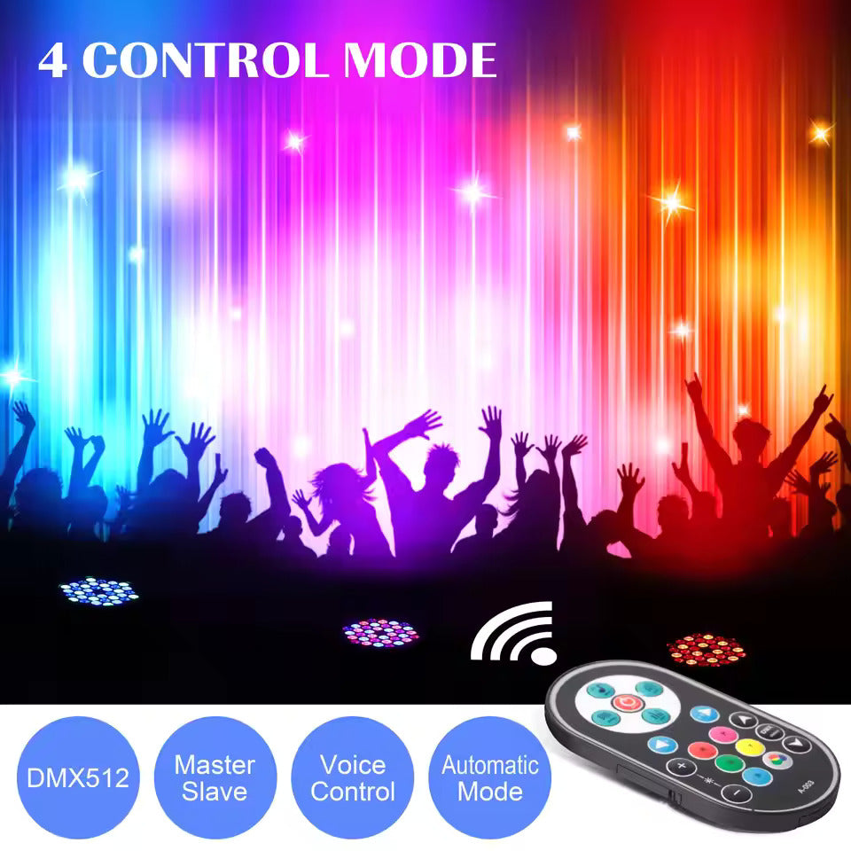 2er-Pack RGB LED Par Strahler, 36 LED Bühnenlicht Partylicht mit Fernb – Smart LifePO4 Batterie & Heimspeicherung von Energie & Intelligentes Ladegerät