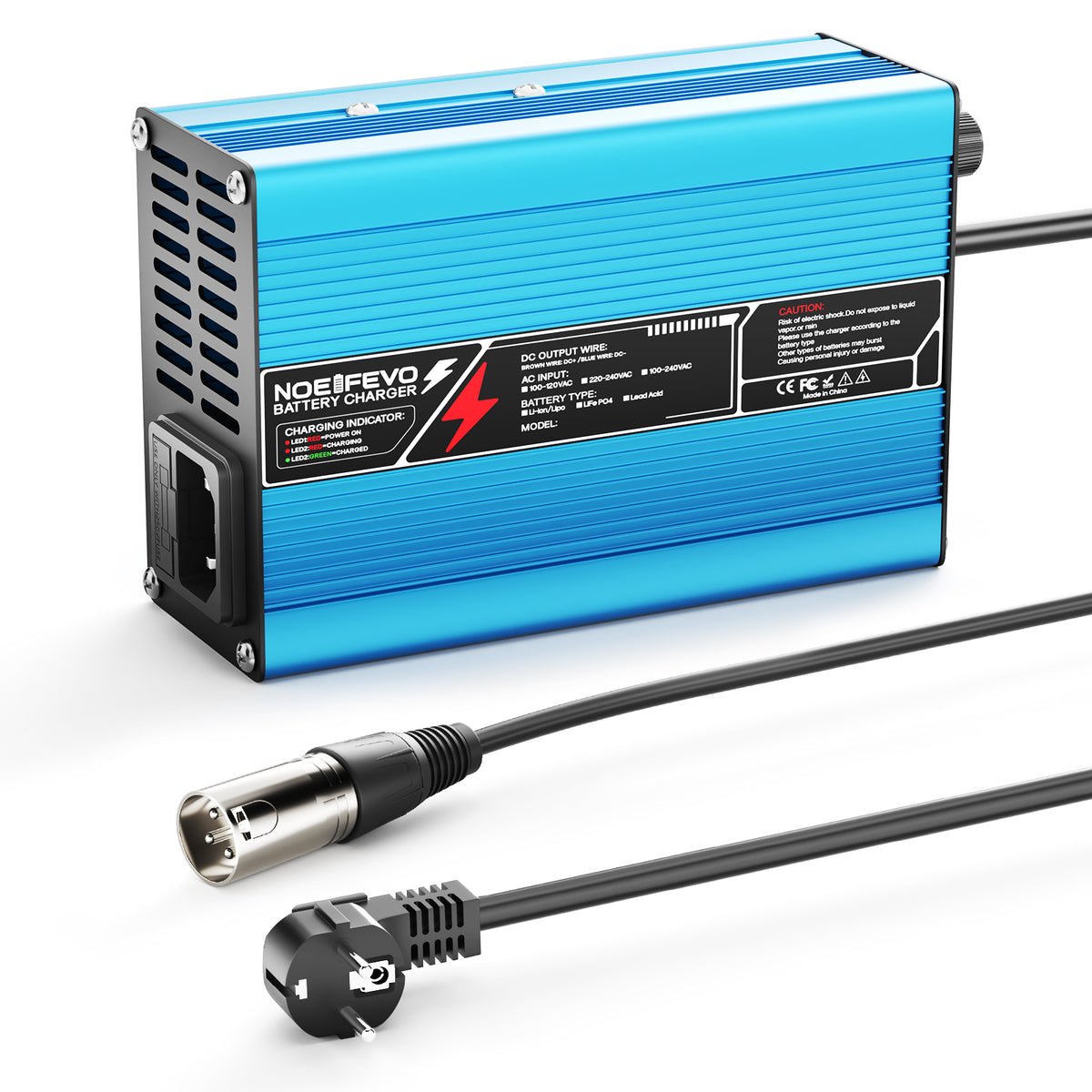 QDD 24V 5A Blei-Säure-Ladegerät – Für AGM, GEL & VRLA, 3-stufig CC/CV/Erhaltung, Mit XLR-Anschluss, Inkl. Schutzfunktionen