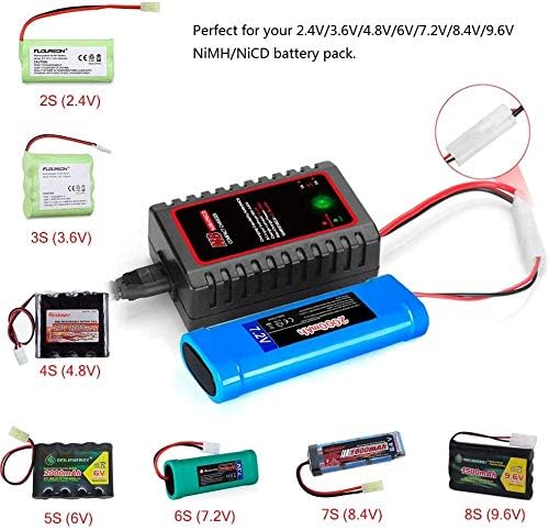Incarcator de echilibrare HTRC Nimh pentru pachete baterie 2-8s Nimh NiCD ( 2.4V-9.6V) cu standard / Mini Tamiya conector pentru Airsoft RC Car Boat Drone