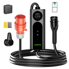 NOEIFEVO 2026 Pro mobil wallbox 11kw med app, elbil CEE 16A til Type 2 ladekabel, 3-faset EV-lader for alle EV-er (IEC 62196-2) og PHEV-er