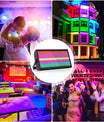 200W LED RGBW 48+8-Segment-Stroboskoplichter DMX512 Wash Bühnenlicht Uplight DJ-Lichter für Partys, Discos, Hochzeiten, Bars und KTVs