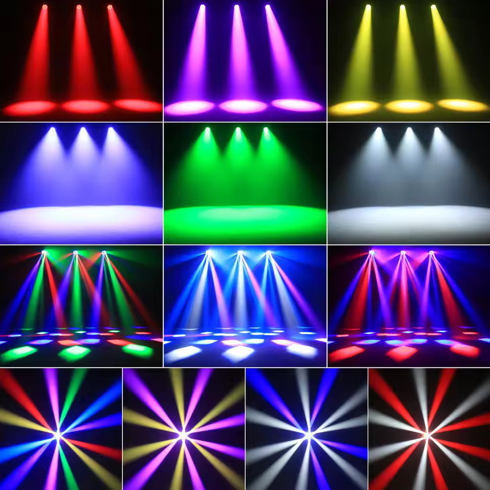 300W Moving Head LED-Partylicht mit Bienenaugen-Effekt, DMX-Steuerung, soundaktiviert für DJs, Bars, Weihnachten und Hochzeiten