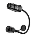 NOEIFEVO Typ 2 Stecker auf EU-Schuko-Adapter, 220 V Schuko-Steckdose für E-Bike/Roller/Elektrogerät zur Stromversorgung über EV-Ladegerät oder EV-Ladestation, Entriegelungsknopf, CP/PP