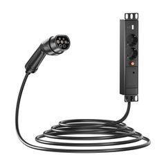 Noeifevo V2L-adapter (vehicle to load) voor MG en BYD, adapter voor ontladen elektrisch voertuig 16A type 2 naar Schuko stopcontact met 5 meter kabel