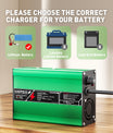 NOEIFEVO 13.8V-14.7V 5A 6A 7A 8A  Blei-Säure-Batterieladegerät für 12V Blei-Säure Batterie,  Kühlventilator, automatischer Abschaltung (GREEN)