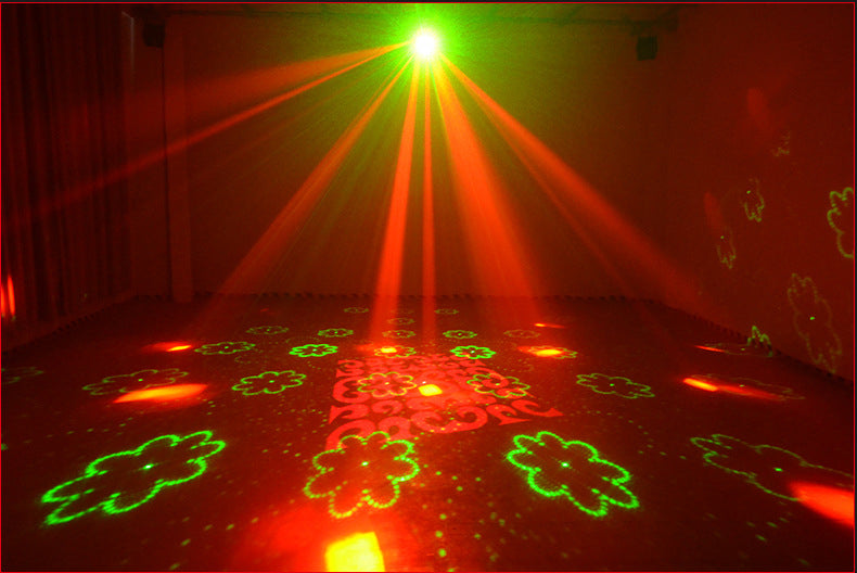3-i-1 DMX RGBW-partylys, LED-laserstroboskop, disco DJ-beam spot-scenebelysning, dansklub, bryllup, sommerfuglelys