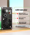 NOEIFEVO 13.8V-14.7V 5A 6A 7A 8A  Blei-Säure-Batterieladegerät für 12V Blei-Säure Batterie,  Kühlventilator, automatischer Abschaltung (GREEN)