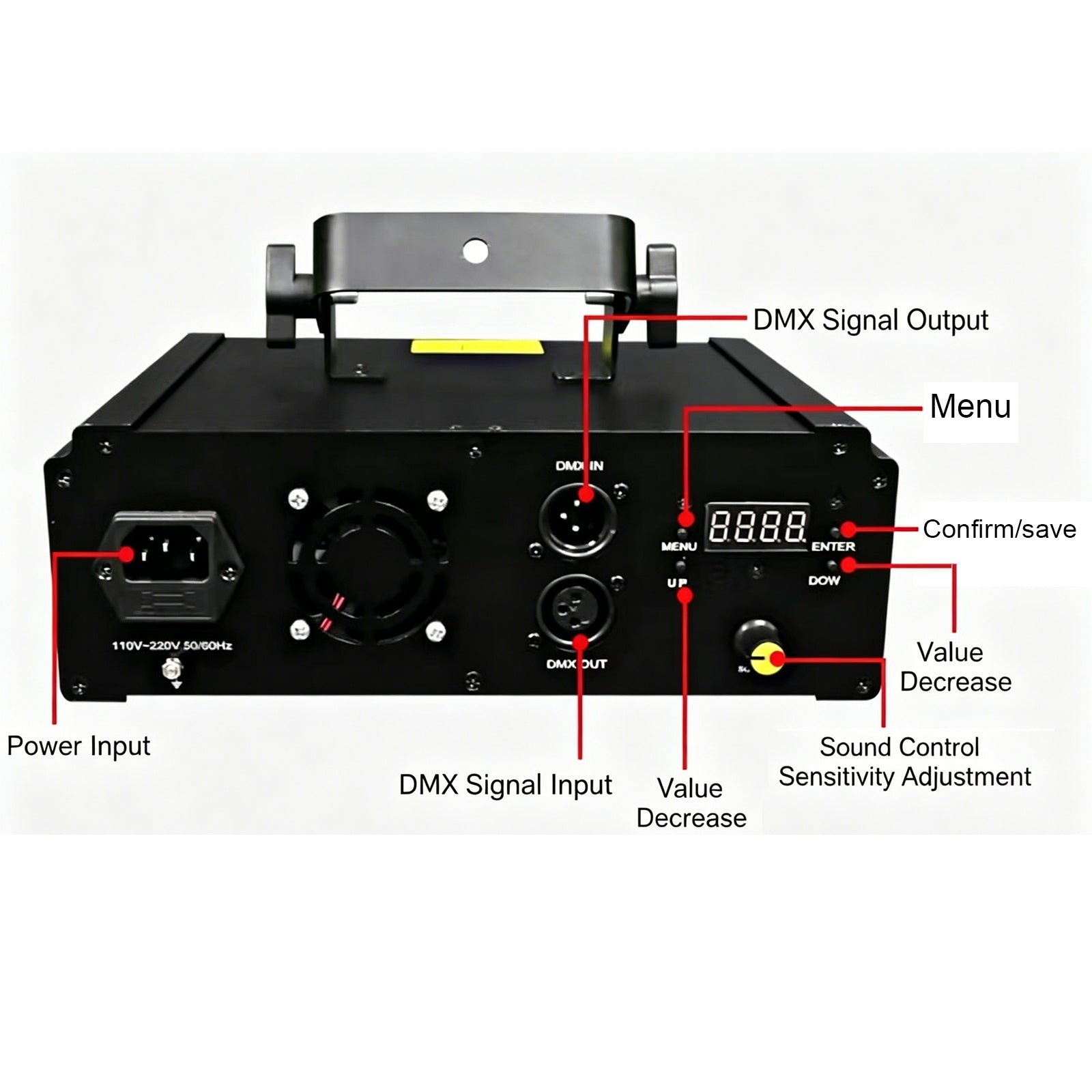 2W fullfarget Phantom-laserlys, profesjonelt сценelys, egnet for KTV, barer, nattklubber og sceneopptredener