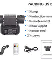 36W Disco-Licht 2-Arm LED Moving Head RGBW Partylicht mit Bienenauge, DMX512 Beam Bühnenbeleuchtung für Nachtclub, Bar, KTV