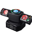 60W Moving Head Partylicht, 2-Arm RGBW Beam Disco-Partylicht mit Fernbedienung, DMX512 Bühneneffekt DJ-Licht für Veranstaltungen, Club, Weihnachten