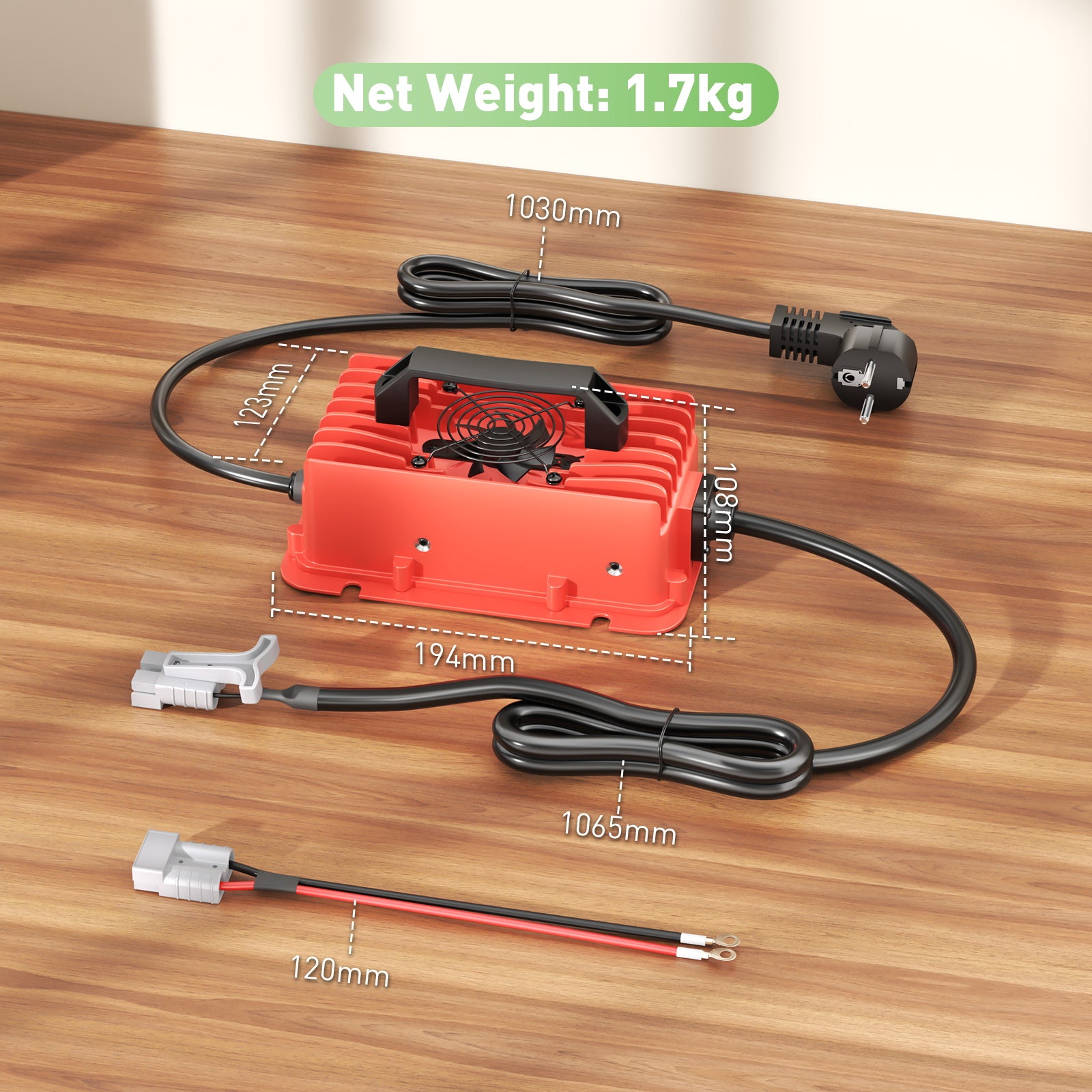 NOEIFEVO 29,2 V 20A LiFePO4 batteria per Caricabatterie impermeabile  per batteria al litio 25,6 V (24 V) 8S, attivazione BMS 0 V, con protezione completa