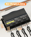 NOEIFEVO 12V 40A 4-banker (10A/bank) universell batterilader, 12V vanntett LiFePO4 litium-blybatterilader for campingvogn, båt, motorsykkel, gressklipper, trollingmotor og blybatteri