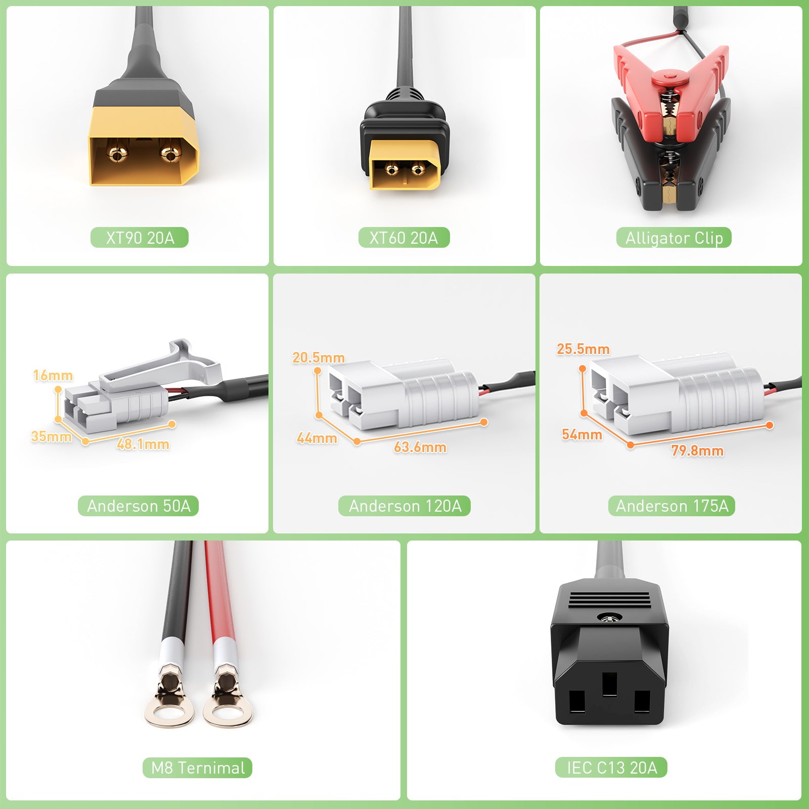 NOEIFEVO 50,4V 2-20A Lithium-batterilader for 44,4V 12S Lithium-Li-Ion-Lipo-batteri, LCD-skjerm, justerbar strøm, lader for el-sykkel, scooter, elektrisk motorsykkel