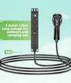 Noeifevo V2L-adapter (vehicle to load) voor MG en BYD, adapter voor ontladen elektrisch voertuig 16A type 2 naar Schuko stopcontact met 5 meter kabel