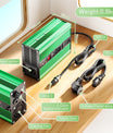 NOEIFEVO Cargador de batería LiFePO4 58.4V 3A para batería LiFePO4 16S 48V 51.2V, con ventilador de enfriamiento, apagado automático (VERDE)