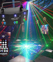 Discolicht Partylicht, LED RGB Licht DJ Projektor Musikgesteuert DJ Disco Lichter, DMX Effektstrahler Für KTV Familientreffen Hochzeit Geburtstag Halloween