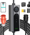 NOEIFEVO Q21W Wlan nabíjačka elektromobilov Wallbox 11kW s diaľkovým ovládaním APP, 5m/10m Type2 CEE16A 3-fázový nabíjací kábel 