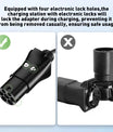 NOEIFEVO Typ 2 Stecker auf EU-Schuko-Adapter, 220 V Schuko-Steckdose für E-Bike/Roller/Elektrogerät zur Stromversorgung über EV-Ladegerät oder EV-Ladestation, Entriegelungsknopf, CP/PP