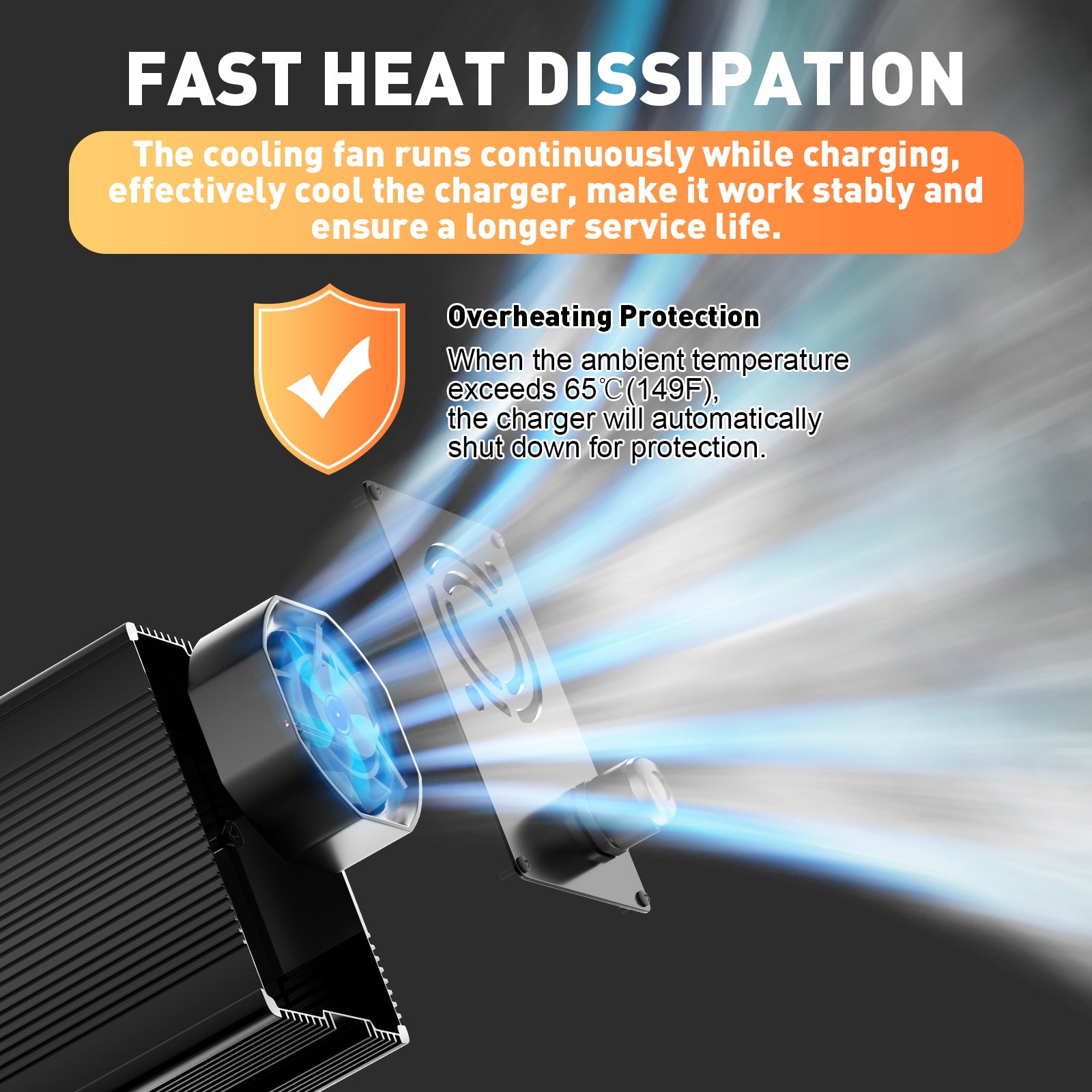 Noeifevo 29.2V 15A LiFePO4 Akku Ladegerät für 24V 25.6V Lithium Batterie,0V BMS Aktivieren, Automatische Abschaltung mit Vollschutz