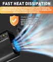 Noeifevo 14,6V 50A Rask Lithium LiFePO4-batterilader for 12V(12,8V) LiFePO4-batteri, 0V BMS-aktivering, automatisk avstenging med full beskyttelse