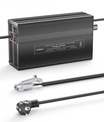 NOEIFEVO 126V 1A-10A nabíječka pro lithium-iontové baterie, vhodná pro 111V 30S lithium-baterie Li-Ion-LiPo, LCD displej, nastavitelný proud.