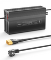 NOEIFEVO 126V 1A-10A nabíječka pro lithium-iontové baterie, vhodná pro 111V 30S lithium-baterie Li-Ion-LiPo, LCD displej, nastavitelný proud.