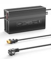 NOEIFEVO 126V 1A-10A nabíječka pro lithium-iontové baterie, vhodná pro 111V 30S lithium-baterie Li-Ion-LiPo, LCD displej, nastavitelný proud.