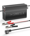 NOEIFEVO 126V 1A-10A nabíječka pro lithium-iontové baterie, vhodná pro 111V 30S lithium-baterie Li-Ion-LiPo, LCD displej, nastavitelný proud.