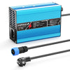 NOEIFEVO 21V  2A 3A 4A 5A lítio de Carregador para baterias Li-Ion Lipo 5S 18,5V, ventilador de refrigeração, desligar automático (AZUL)