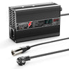 NOEIFEVO 24V 10A blybatterilader, OLED-skjerm, aluminiumsdeksel, intelligent hurtiglader, XT60/XT90/Anderson 50A/M8