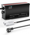 NOEIFEVO 48V 2A-20A Strømadjusterbart Batterilader for Blysyrebatterier, AGM, Gel, Golfbatterilader, LED-skjerm