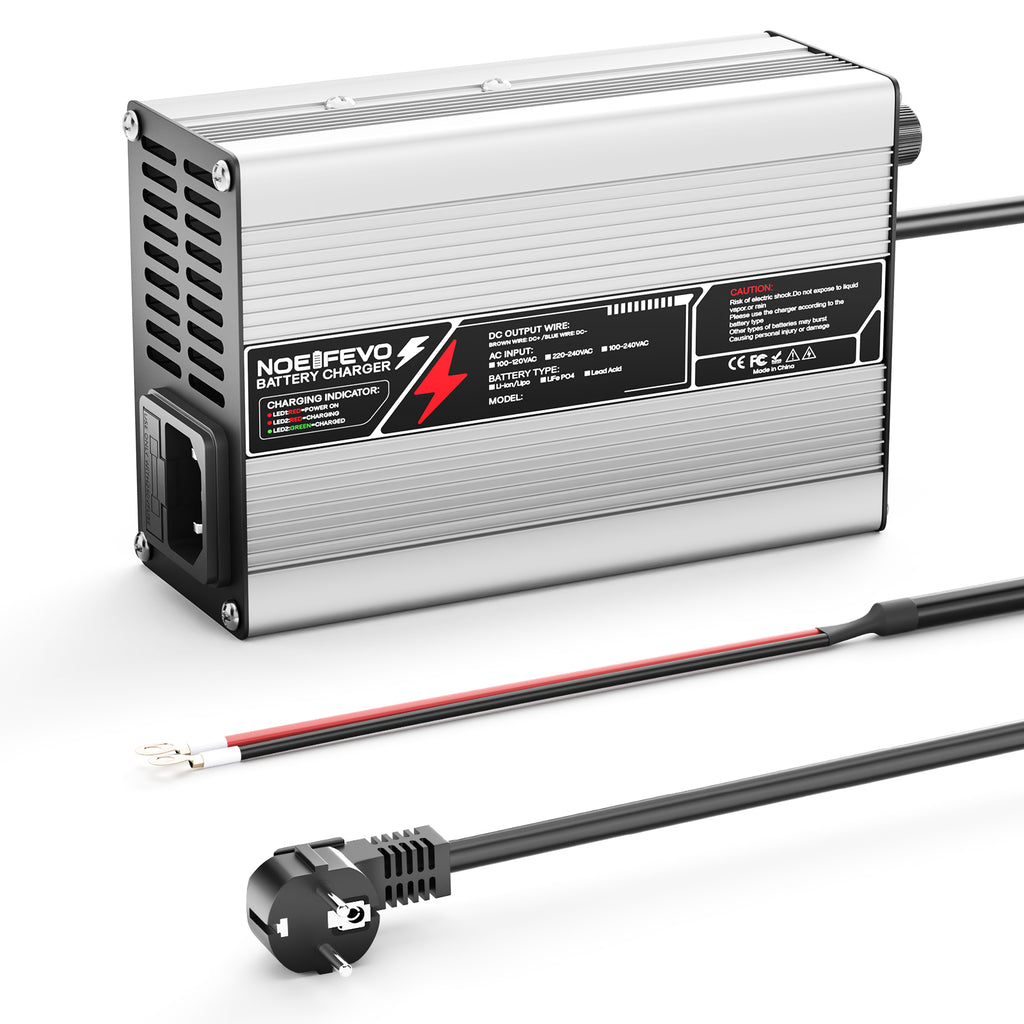 NOEIFEVO 21V 2A 3A 4A 5A Lithium-Ladegerät für 5S 18.5V Li-Ion Lipo-Batterien, Kühlventilator, automatischer Abschaltung