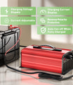 NOEIFEVO 54.6V 25A Lithium-batteriladdare för 48.1V (48V) 13S Lithium-Li-Ion-Lipo-batteri, LCD-skärm, justerbar ström, laddare för elcykel, scooter, elektrisk motorcykel