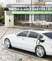 NOEIFEVO Mobile Wallbox 11KW pro Tesla, s tlačítkem pro otevření a odemknutí víka