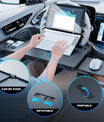 Multifunktionelt ratbord til bilen – ideelt til spisning, arbejde eller som laptop-bord på farten Portable Car Tray Table for all vehicles