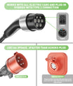 NOEIFEVO Master Traveller EV Wallbox 11kW mit App, Mobile Ladestation 3-Phasen 400V (6-16A einstellbar), 5m/10m Type 2 Ladekabel mit EU-Reiseadapter (CEE32/CEE16A/Schuko/Type2 Stecker), IP65 wasserdicht, RCD B Schutz Ladegerät