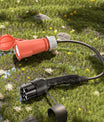 Zástrčka typu 2 do zásuvky CEE16A, Adaptér pro 11KW EV nabíječku pro odběr energie z nabíjecí stanice