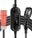 Noeifevo Type 2 Mobil EV Wallbox, 11KW 3-fase CEE16A Justerbar Ladeeffekt EV-lader, 5m/10m/15m EV-ladekabel for Model Y/3, ID.3/4/5, MG4, EX30, e-up, e-tron, Zoe og andre EV-er.
