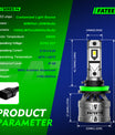 2 pezzi 60W 13000 Lumen Lampada Fari Auto, H7 H11 9006 9005 9012 H4 H13 9007 Lampada LED