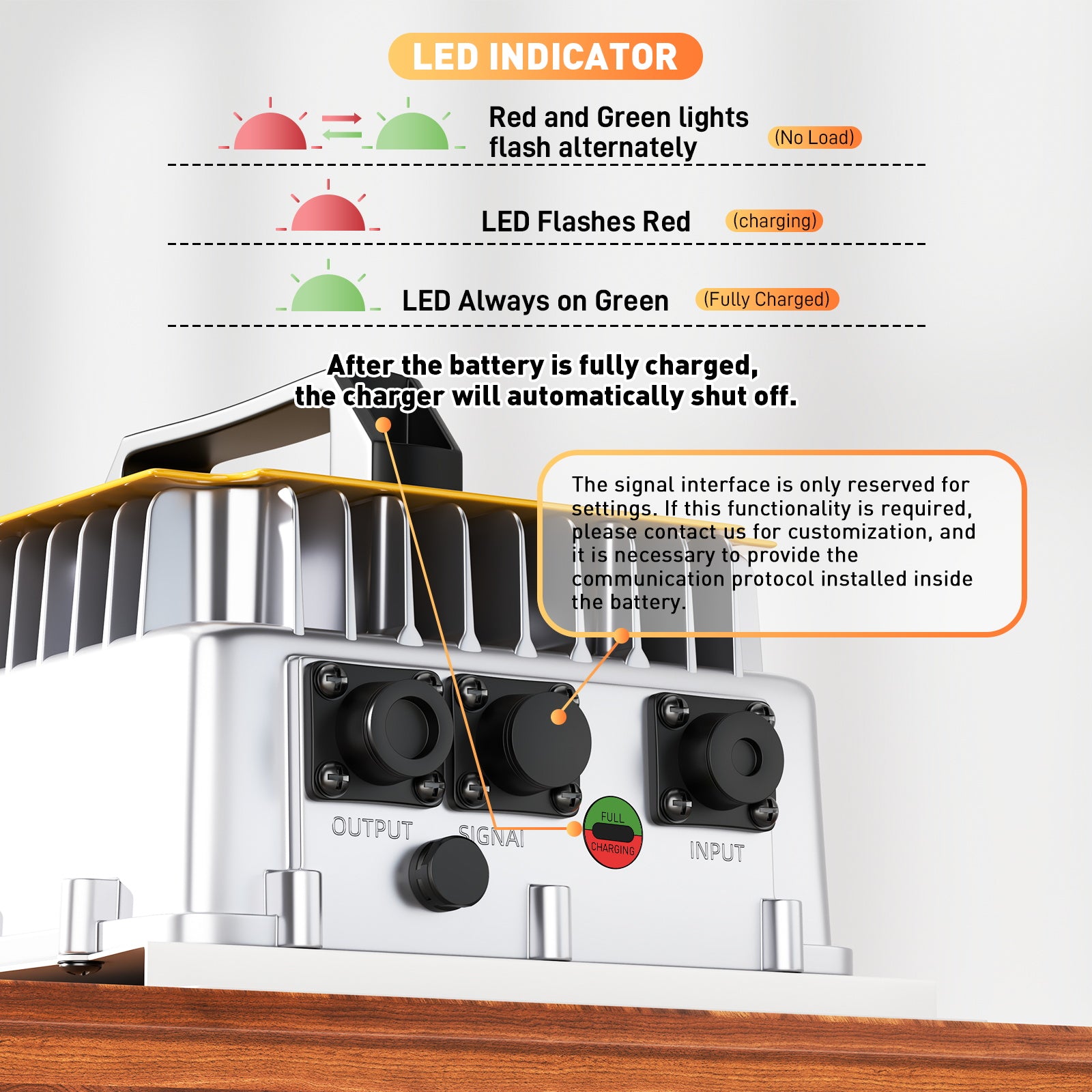 NOEIFEVO 58.4V 50A LiFePO4 akkulaturi 51.2V (48V) 16S LiFePO4 akulle, vedenpitävä, 0V BMS aktivoitu