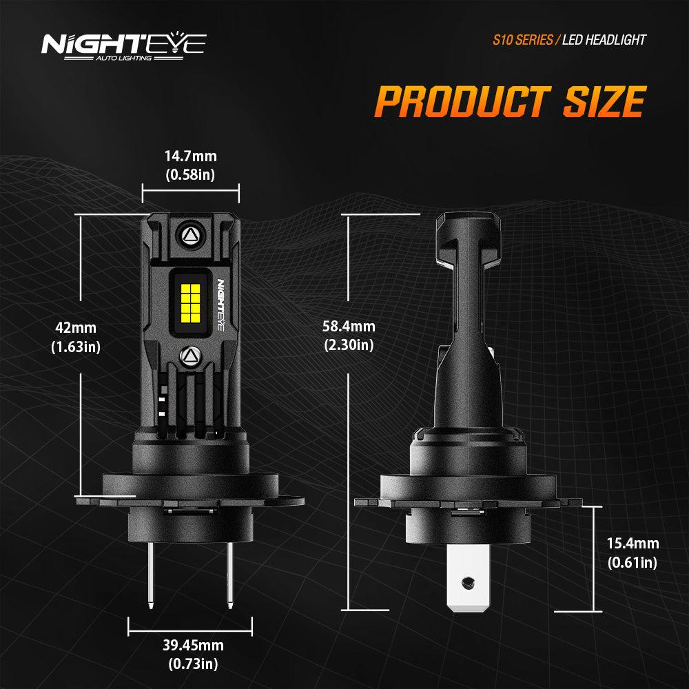 2 pezzi 80W 22000LM Lumen lampada anabbagliante auto, lampada LED H7 H11 9005 9006 H4