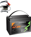 NOEIFEVO 12.8V 100Ah LiFePO4 Lithium Batterie, Vollständig aufgeladen in 2 Stunden mit 14.6V 50A Ladegerät, für Wohnmobil, Boot