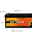 NOEIFEVO 12.8V 200Ah LiFePO4 Lithium Batterie, 2560Wh Lithium Batterie mit 100A BMS, 4000+ Ladezyklen, mit 14.6V 40A Ladegerät