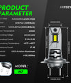 2 יחידות פנס רכב LED H7 60W 12000LM לומן