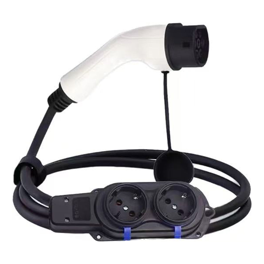 מתאם NOEIFEVO V2L למערכת פריקה לרכבי MG MG4 MG5, BYD, KIA, Hyundai IONIQ5, IONIQ6 חשמליים. מתאם שקע Type-2 לשקע Schuko עם כבל באורך 3 מטר