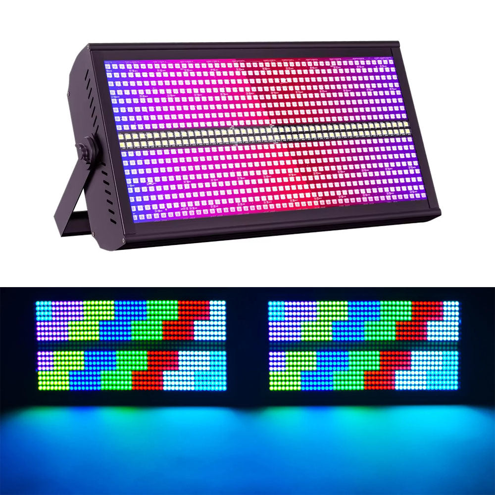 200W LED RGBW 48+8-Segment-Stroboskoplichter DMX512 Wash Bühnenlicht Uplight DJ-Lichter für Partys, Discos, Hochzeiten, Bars und KTVs