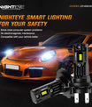 2 pezzi 80W 22000LM Lumen lampada anabbagliante auto, lampada LED H7 H11 9005 9006 H4