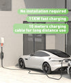 Noeifevo 11KW Typ 2 EV Ladestation, 16A 3 Phase Elektrofahrzeuge Ladegerät, CEE 16A Mobile EVSE Wallbox mit 10Meters Kabel